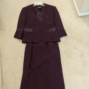 Plum 2 piece Alex Evening Dress
